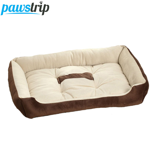 Dog Bed Cushion Bone Print Large Breed - Thepetlifestyle