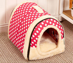 Dog House Kennel Nest With Mat Foldable - Thepetlifestyle