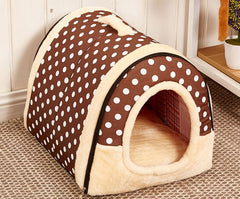Dog House Kennel Nest With Mat Foldable - Thepetlifestyle