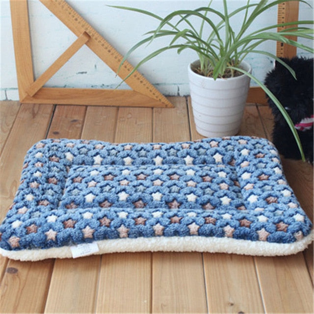 Dog Bed Soft Fleece Pet Blanket Cat Litter Puppy Sleep Mat - Thepetlifestyle