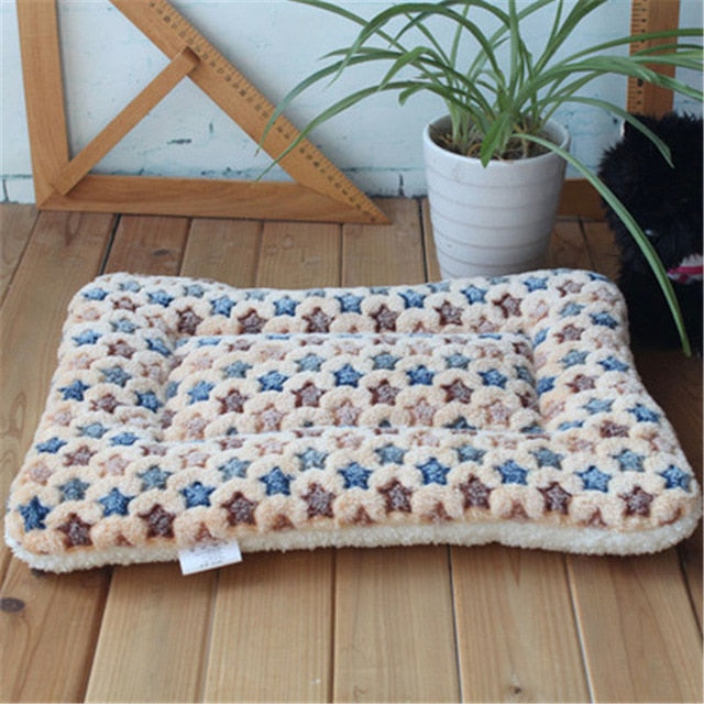 Dog Bed Soft Fleece Pet Blanket Cat Litter Puppy Sleep Mat - Thepetlifestyle