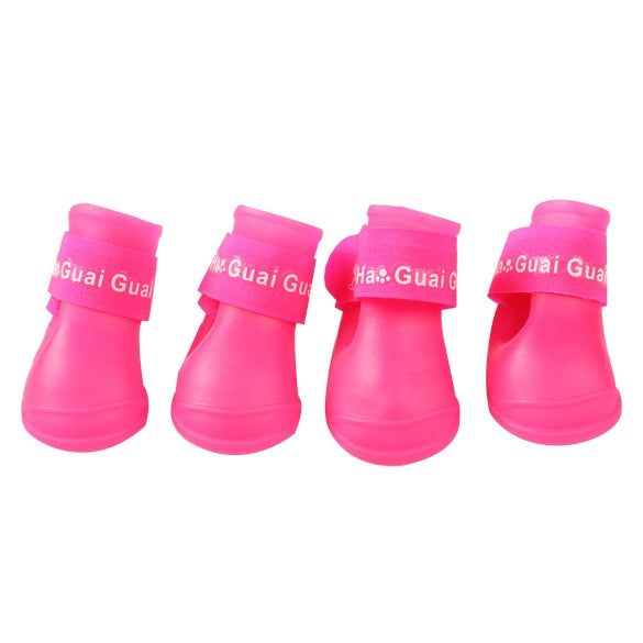 4pcs Pet Dog Shoes Waterproof Rain Pet Shoes - Thepetlifestyle