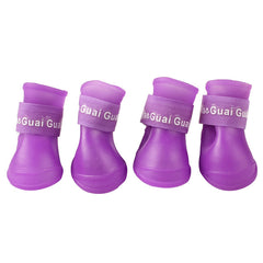 4pcs Pet Dog Shoes Waterproof Rain Pet Shoes - Thepetlifestyle