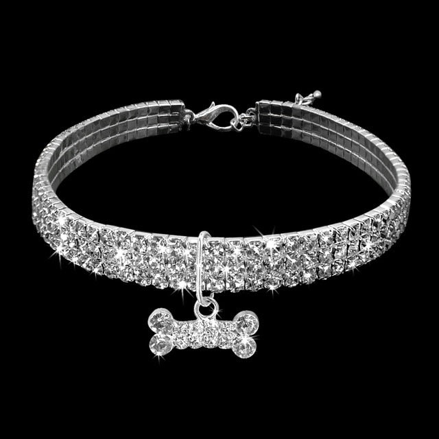 Bling Rhinestone Dog Collar Crystal Puppy Chihuahua - Thepetlifestyle