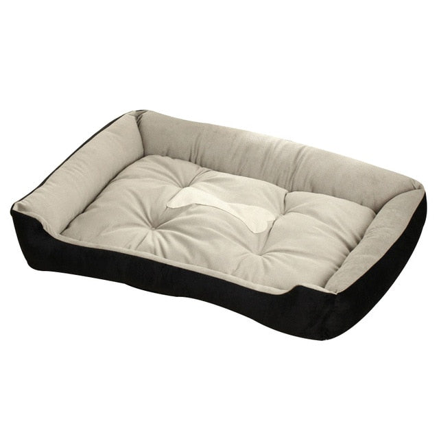 Dog Bed Cushion Bone Print Large Breed - Thepetlifestyle