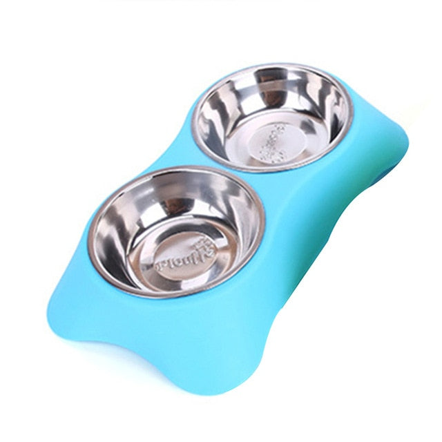 Stainless Steel Double Pet Bowls for Dog - Thepetlifestyle