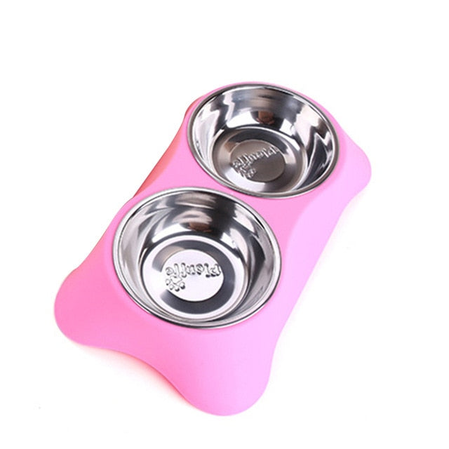 Stainless Steel Double Pet Bowls for Dog - Thepetlifestyle