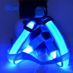 Dog Harness Cat Safety LED Flashing Light Harness - Thepetlifestyle