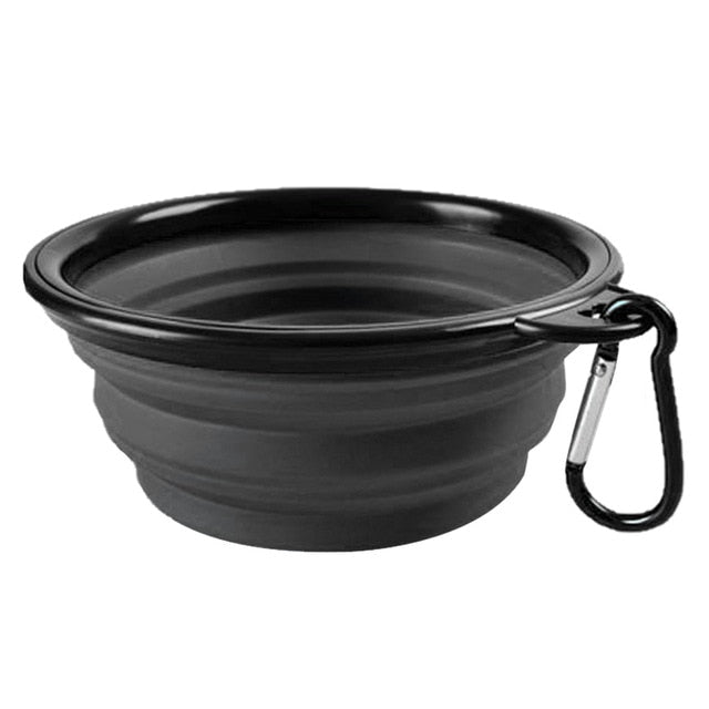 Folding Silicone Dog Bowl Outfit Portable Travel Bowl - Thepetlifestyle