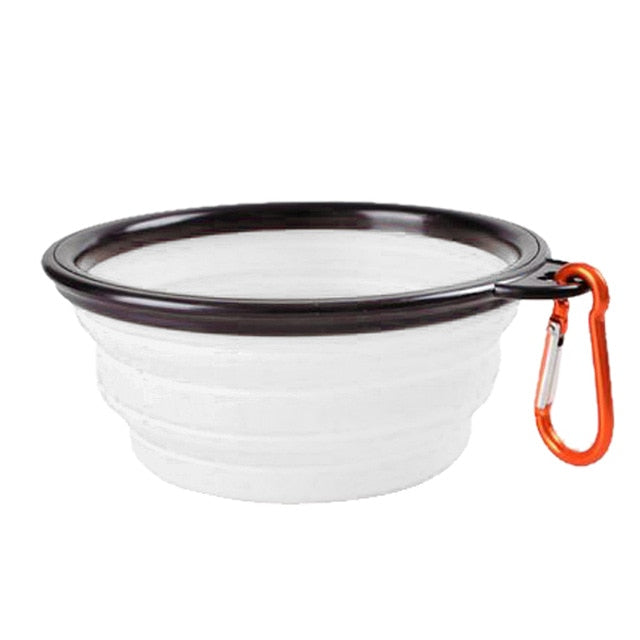 Folding Silicone Dog Bowl Outfit Portable Travel Bowl - Thepetlifestyle