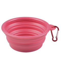 Folding Silicone Dog Bowl Outfit Portable Travel Bowl - Thepetlifestyle