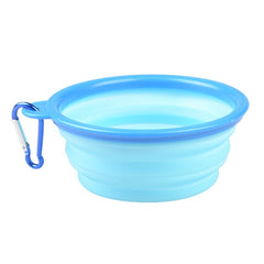 Folding Silicone Dog Bowl Outfit Portable Travel Bowl - Thepetlifestyle