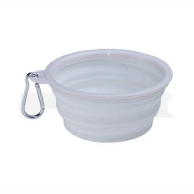 Folding Silicone Dog Bowl Outfit Portable Travel Bowl - Thepetlifestyle