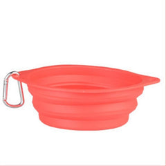Folding Silicone Dog Bowl Outfit Portable Travel Bowl - Thepetlifestyle