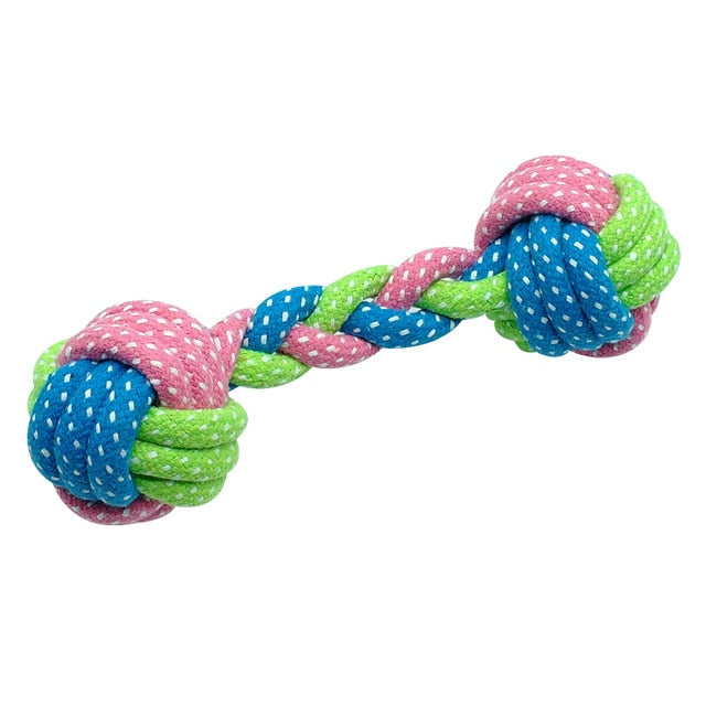 Cotton Dog Rope Toy Knot Puppy Chew Teething - Thepetlifestyle