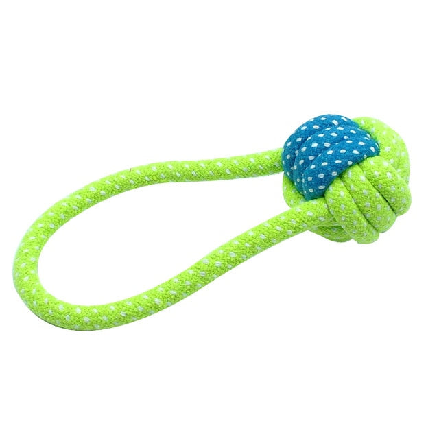 Cotton Dog Rope Toy Knot Puppy Chew Teething - Thepetlifestyle