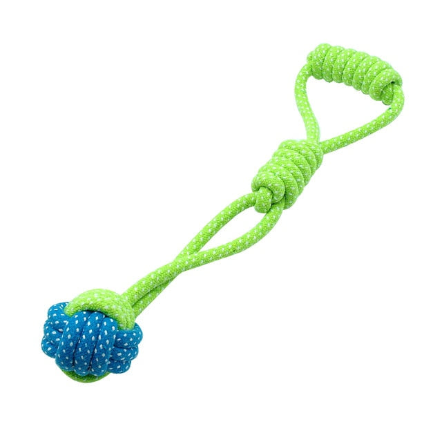 Cotton Dog Rope Toy Knot Puppy Chew Teething - Thepetlifestyle