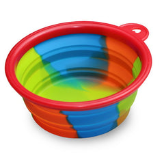 Folding Dog Bowl Outfit Portable Travel Bowl Dog Feeder - Thepetlifestyle