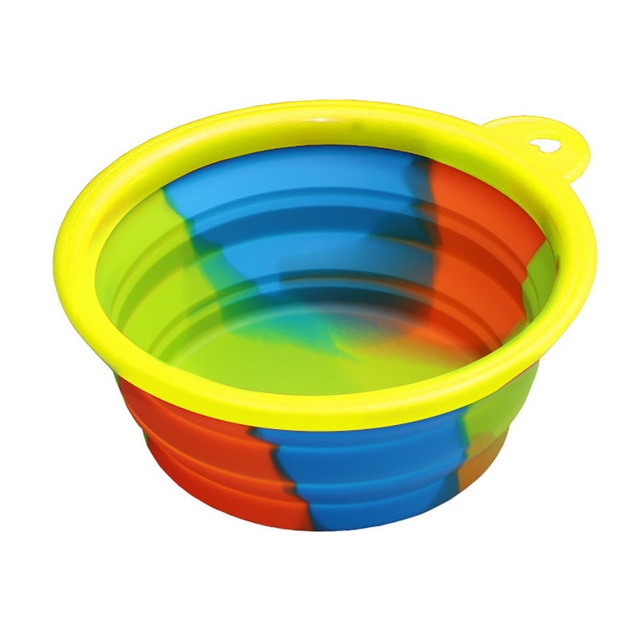 Folding Dog Bowl Outfit Portable Travel Bowl Dog Feeder - Thepetlifestyle