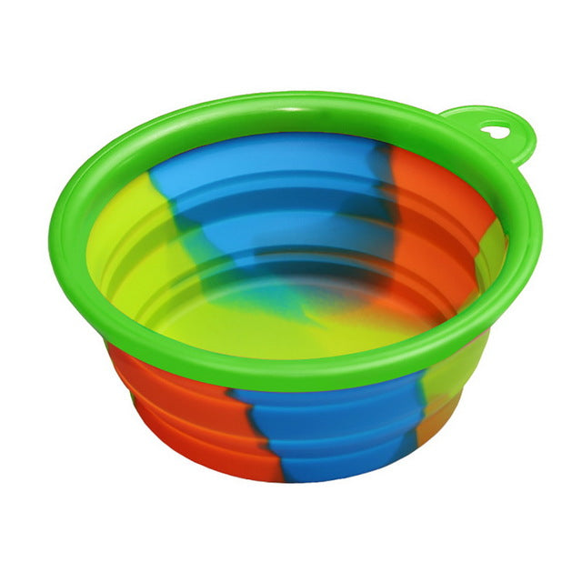 Folding Dog Bowl Outfit Portable Travel Bowl Dog Feeder - Thepetlifestyle
