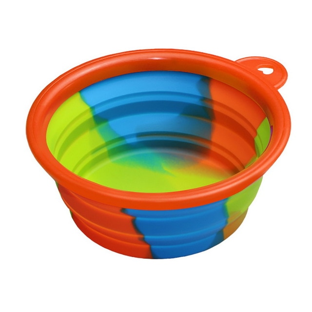 Folding Dog Bowl Outfit Portable Travel Bowl Dog Feeder - Thepetlifestyle