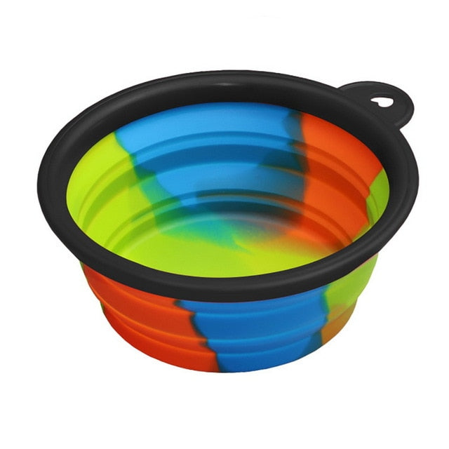 Folding Dog Bowl Outfit Portable Travel Bowl Dog Feeder - Thepetlifestyle