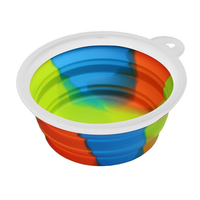 Folding Dog Bowl Outfit Portable Travel Bowl Dog Feeder - Thepetlifestyle