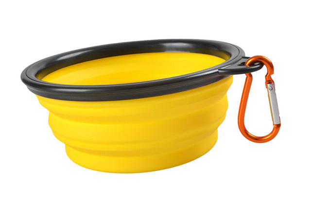 Folding Dog Bowl Outfit Portable Travel Bowl Dog Feeder - Thepetlifestyle