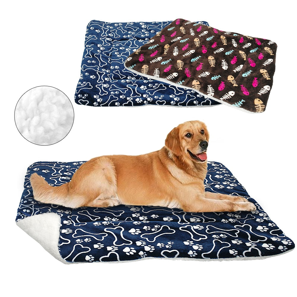 Winter Dog Bed Mat Pet Cushion Blanket Warm - Thepetlifestyle