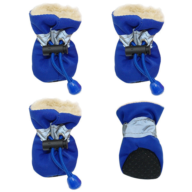 4pcs Waterproof Winter Pet Dog Shoes Anti-slip - Thepetlifestyle