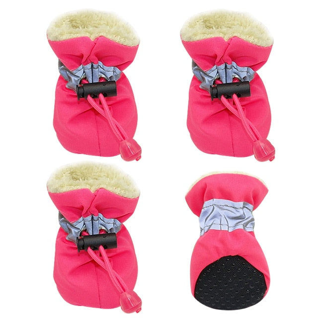 4pcs Waterproof Winter Pet Dog Shoes Anti-slip - Thepetlifestyle