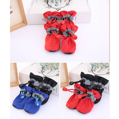 4pcs Waterproof Anti-slip Pet Shoes for Small Dogs - Thepetlifestyle