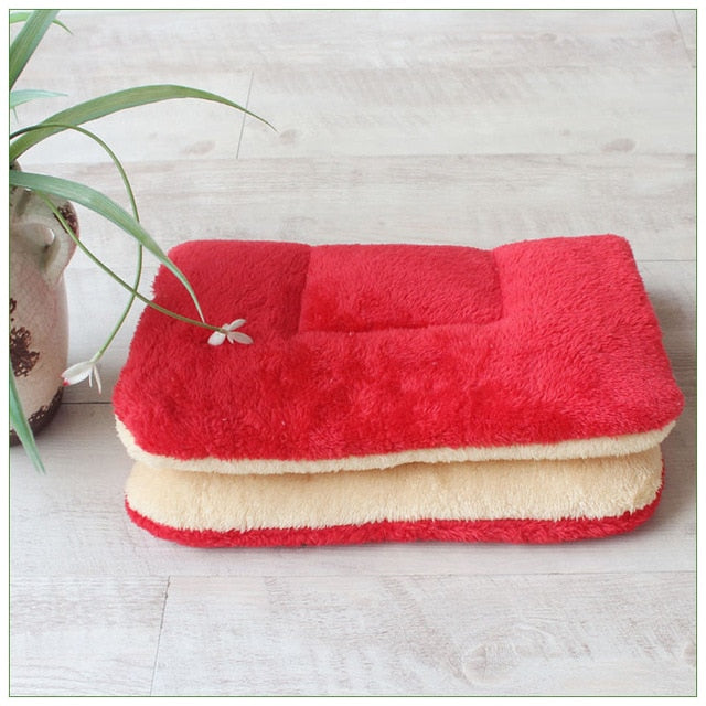 Dog Bed Soft Fleece Pet Blanket Cat Litter Puppy Sleep Mat - Thepetlifestyle