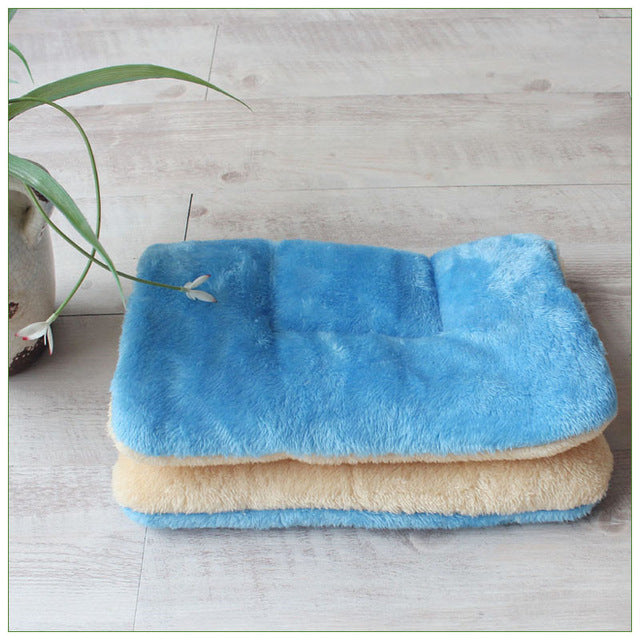 Dog Bed Soft Fleece Pet Blanket Cat Litter Puppy Sleep Mat - Thepetlifestyle