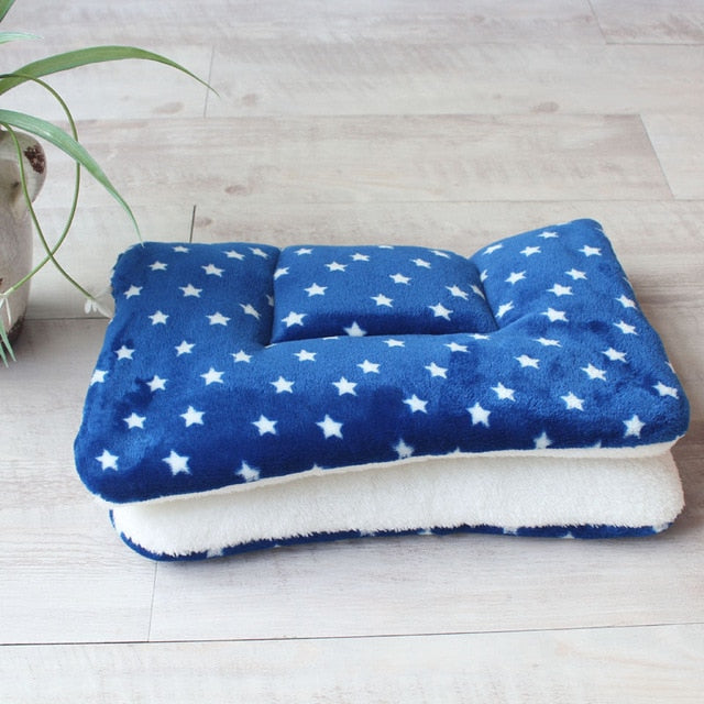 Dog Bed Soft Fleece Pet Blanket Cat Litter Puppy Sleep Mat - Thepetlifestyle