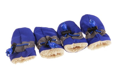 4pcs Winter Reflective Thick Warm Pet Shoes Dogs - Thepetlifestyle