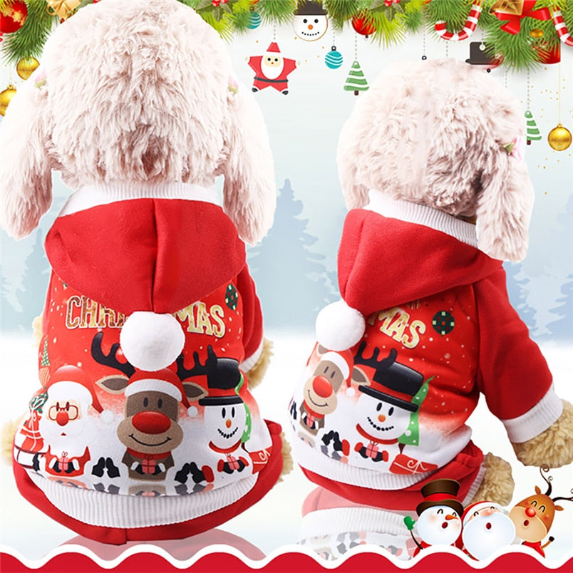 Pet Dog Clothes Christmas Pet Puppy Hoodie - Thepetlifestyle